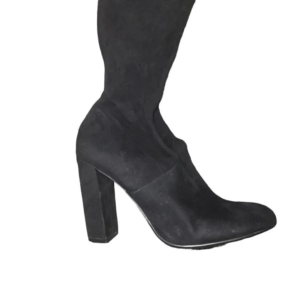 CARLOS Over The Knees Suede Boots Women's. Size 7.5. Excellent Condition Pre-own